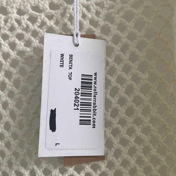 Roller rabbit crochet sweater cardigan size large - Picture 2 of 5